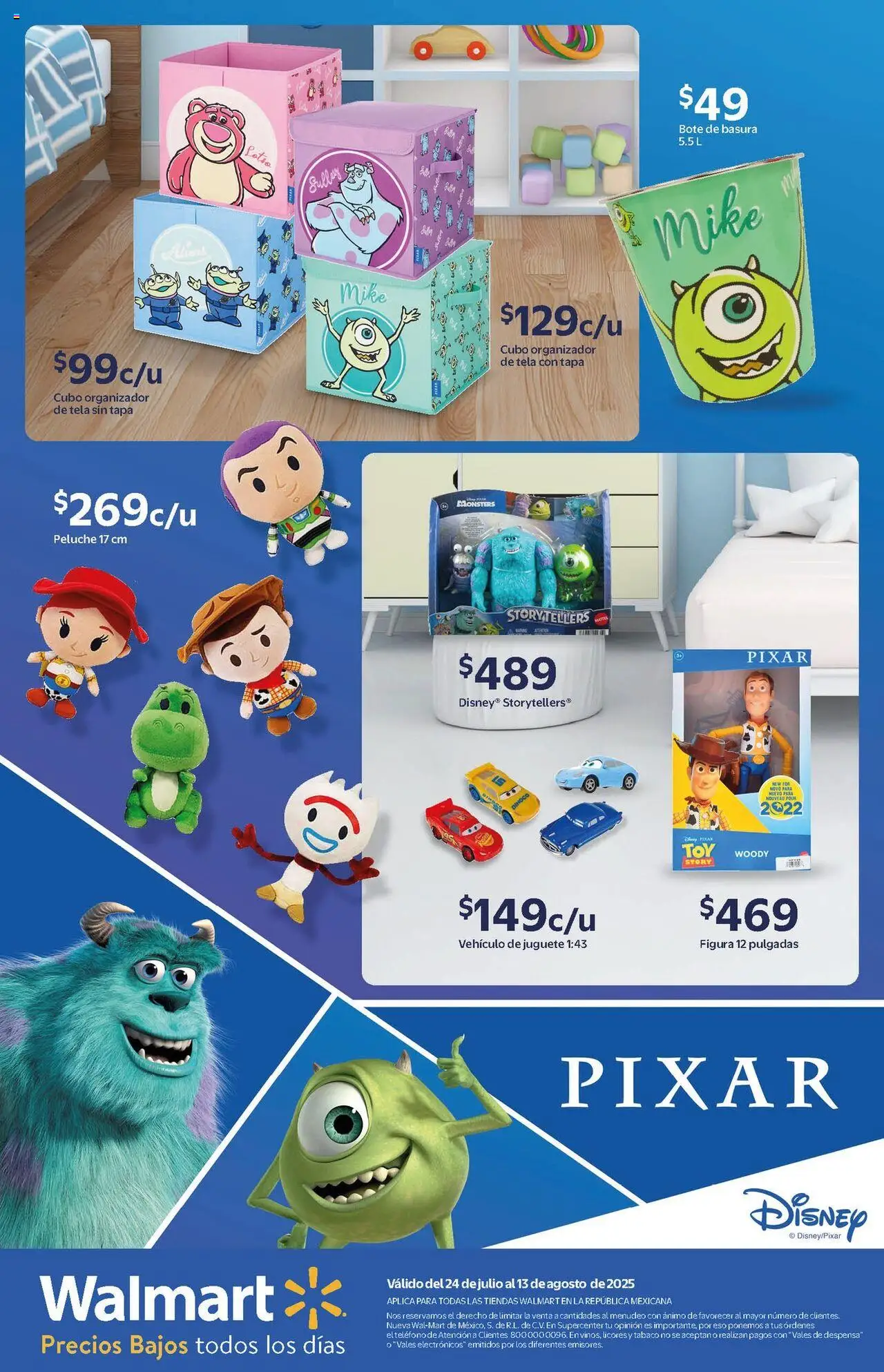 Catálogo Pixar Walmart y sus promociones válidas desde el 24/07/2025 - Número de página 1