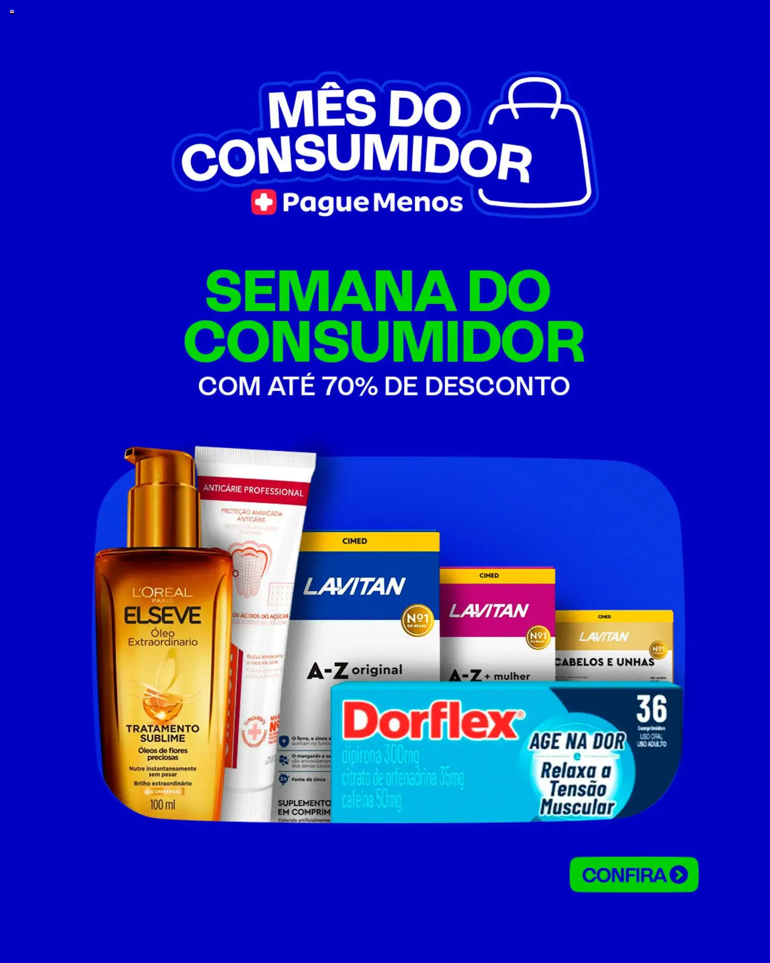 Pré-Visualização do folheto "Pague Menos - Catálogo atual" da loja Pague Menos válido a partir de 09/03/2026 - Flores, Óleo, Açúcar