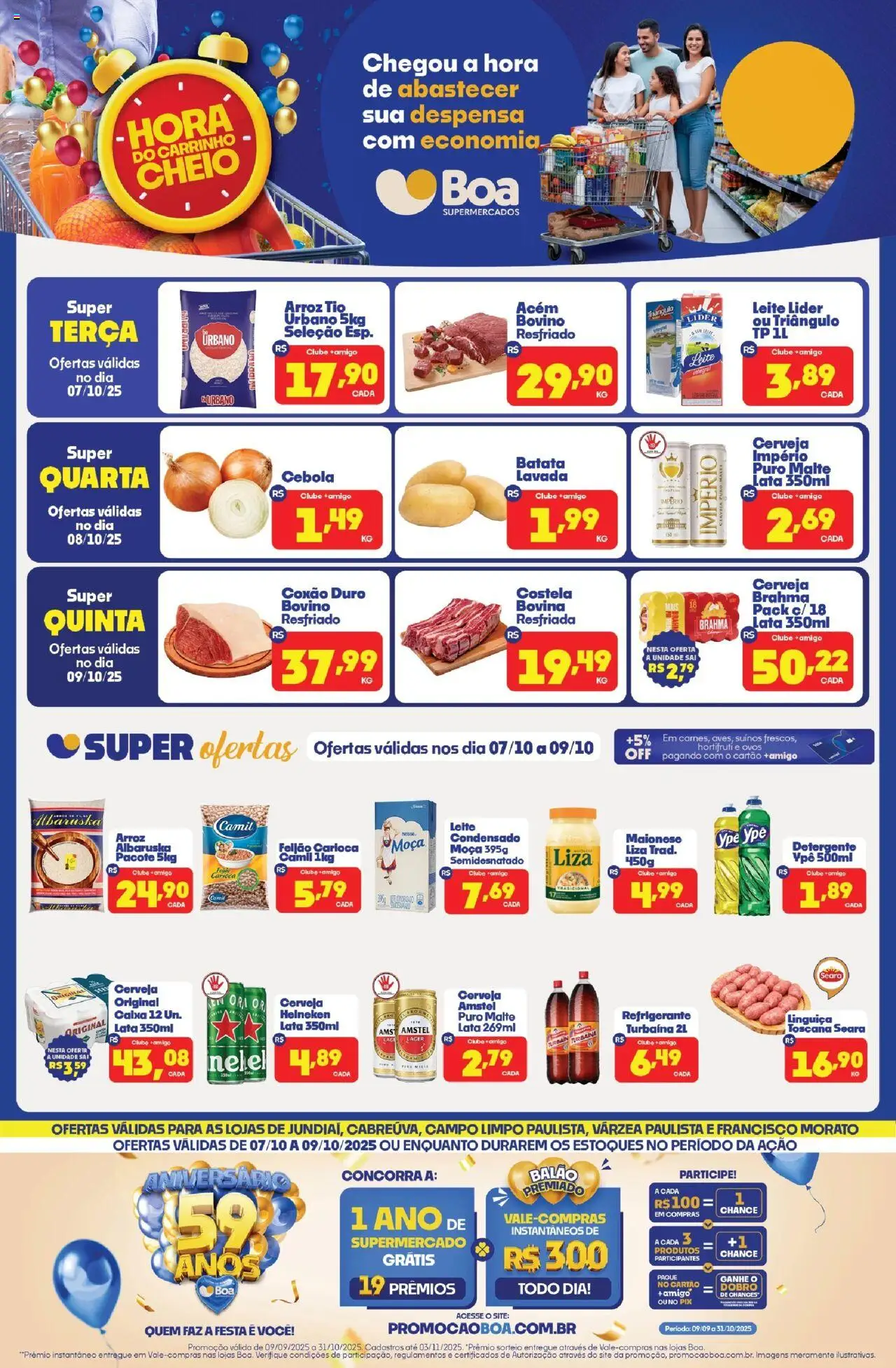 Boa Supermercados folheto "Ofertas da semana" válido a partir de 07/10/2025 - número de página 1