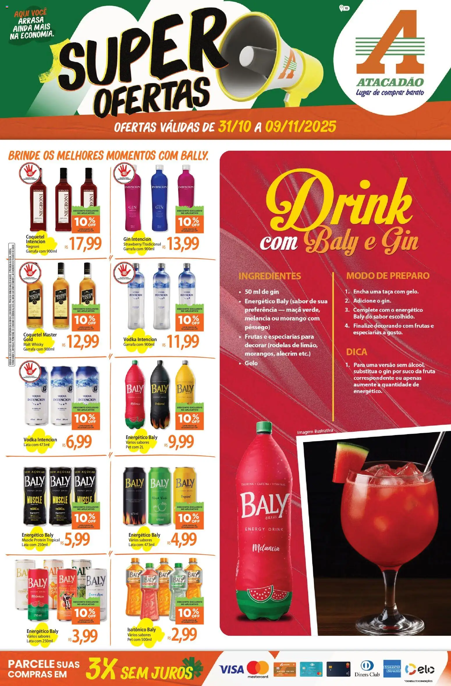 Pré-Visualização do folheto "Ofertas - RJ" da loja Atacadão válido a partir de 31/10/2025