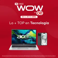 Vista previa de Oechsle - Top en tecnología de la tienda Oechsle válido desde 20/04/2026