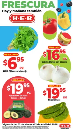 Vista previa las ofertas de la tienda H-E-B - H-E-B folleto Frutas y venduras desde el 31/03/2026 