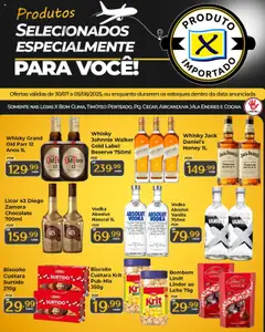 Pré-Visualização do folheto "Ofertas Especiais de Produtos Importados" da loja X Supermercados válido a partir de 30/07/2025