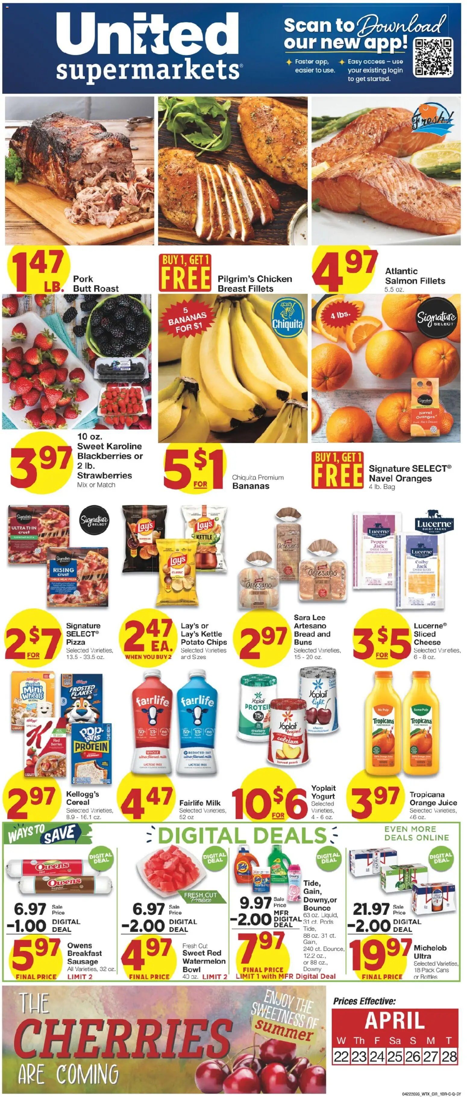 Ad Preview of United Supermarkets United Supermarkets Weekly Ad from 04/22/2026