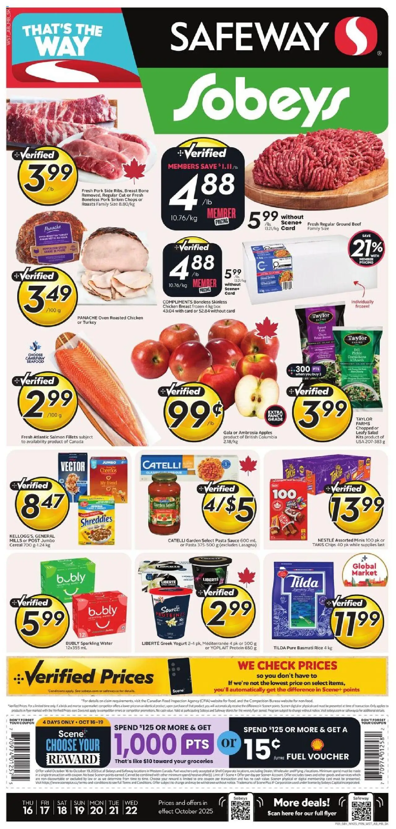 Safeway flyer valid from Oct 16, 2025 - page number 1