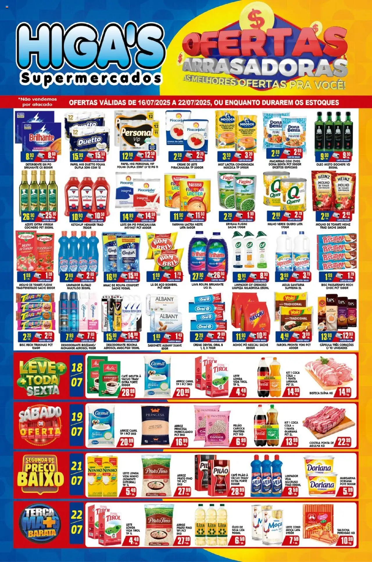 Higa's Supermercado folheto "Ofertas da semana" válido a partir de 16/07/2025 - número de página 1