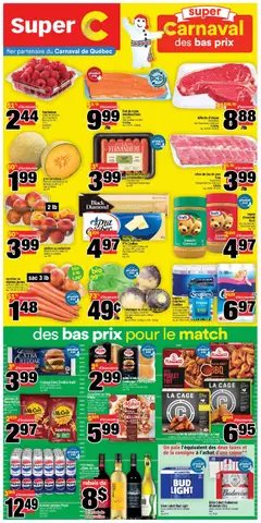 Un aperçu du dépliant Mont-Joli du magasin Super C est valide à partir 5 févr. 2026
