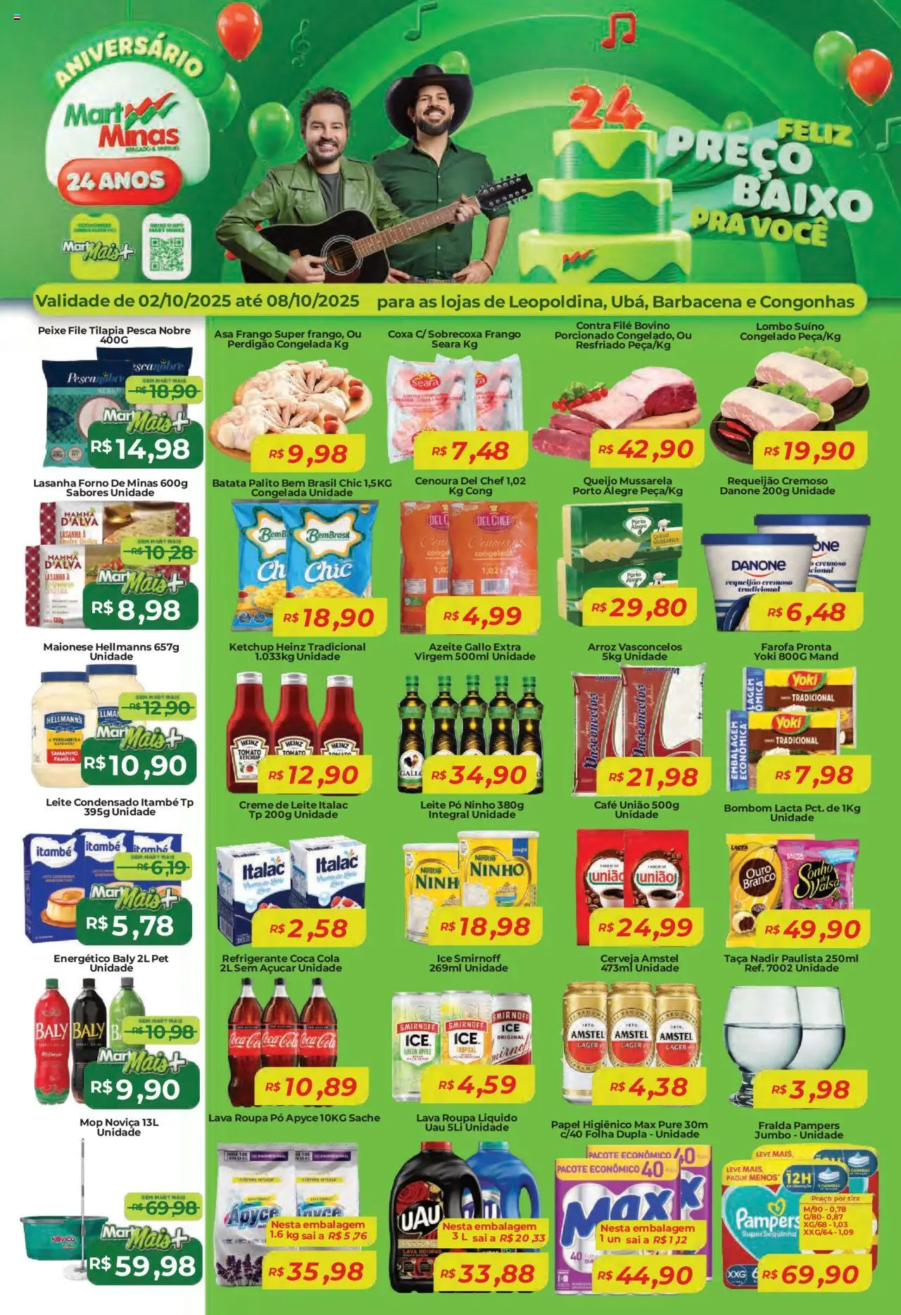 Mart Minas folheto "Ofertas da semana" válido a partir de 02/10/2025 - número de página 1