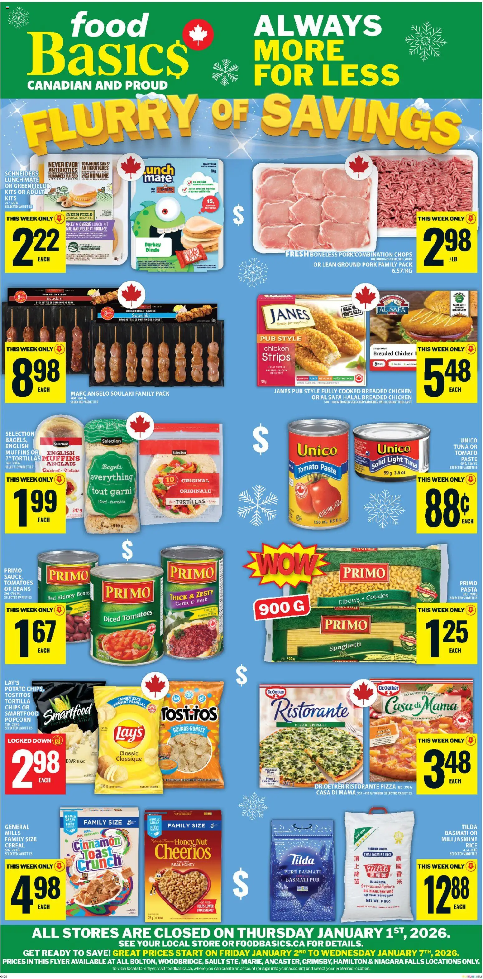 Preview of leaflet Ancaster from shop Food Basics is valid from Jan 01, 2026