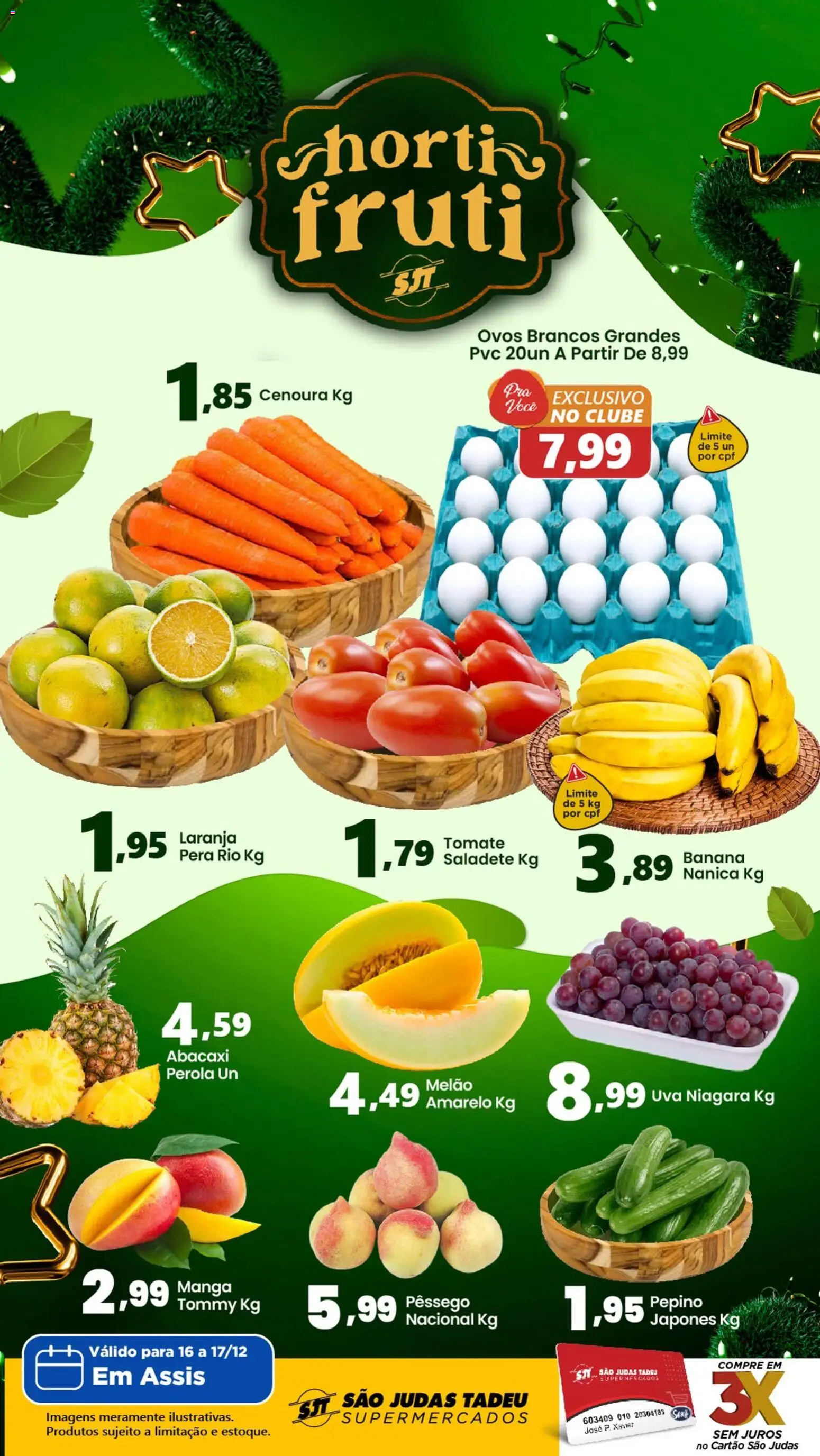 Pré-Visualização do folheto "Ofertas da semana" da loja São Judas Tadeu válido a partir de 16/12/2025