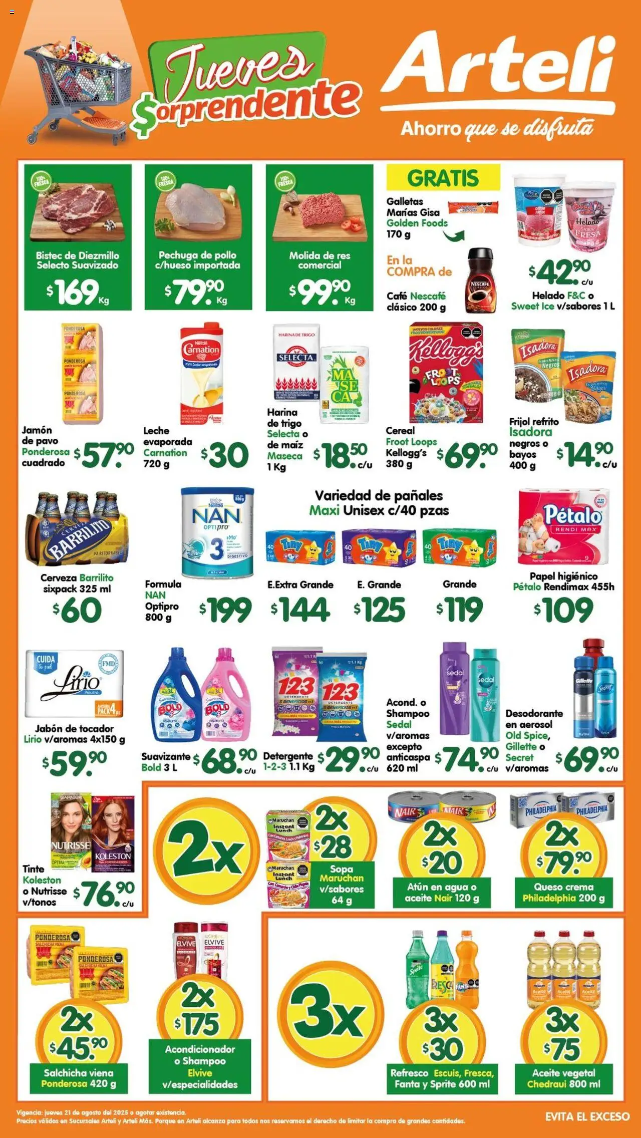 Folleto Arteli Arteli y sus promociones válidas desde el 21/08/2025 - Número de página 1