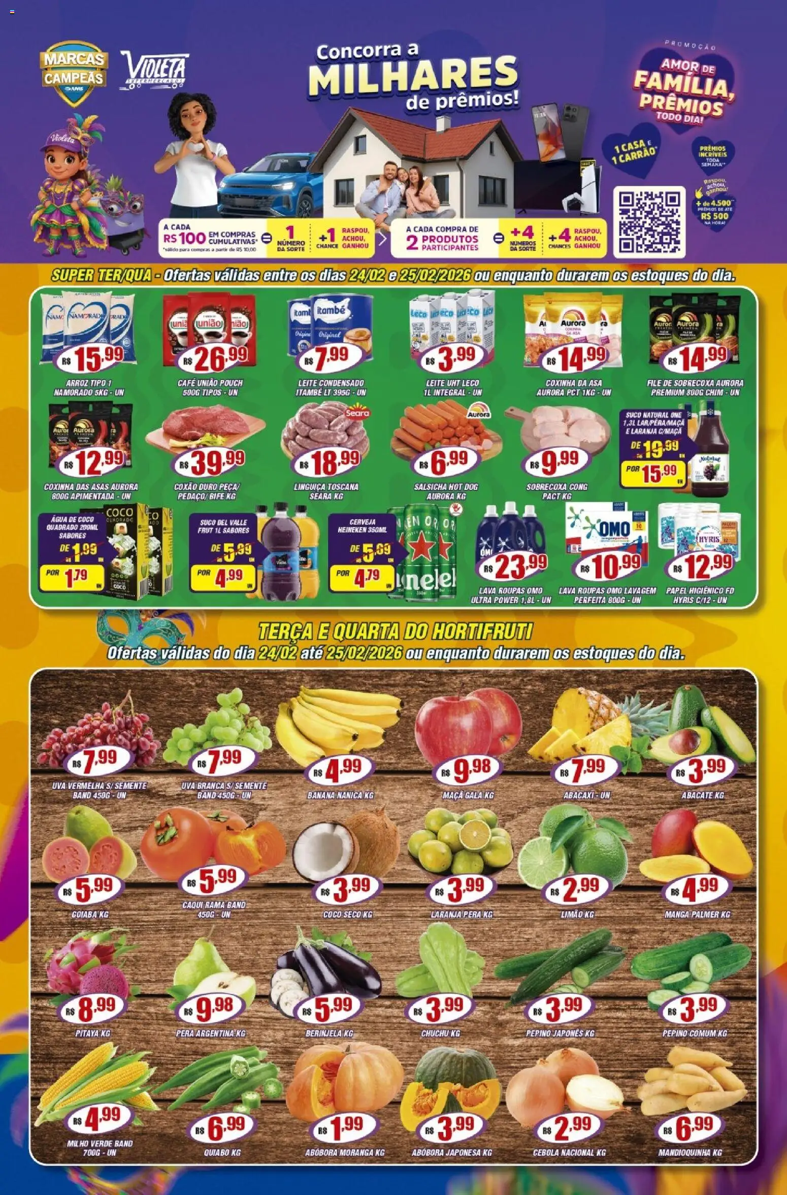 Pré-Visualização do folheto "Ofertas da semana" da loja Violeta Supermercados válido a partir de 24/02/2026