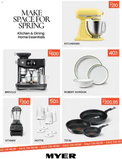 Preview of catalogue Catalogue Make Space for Spring Kitchen & Dining Home Essentials from shop Myer valid 11/08/2025