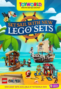 Preview of catalogue Catalogue Set Sail With New LEGO Sets from shop Toyworld valid 01/08/2025