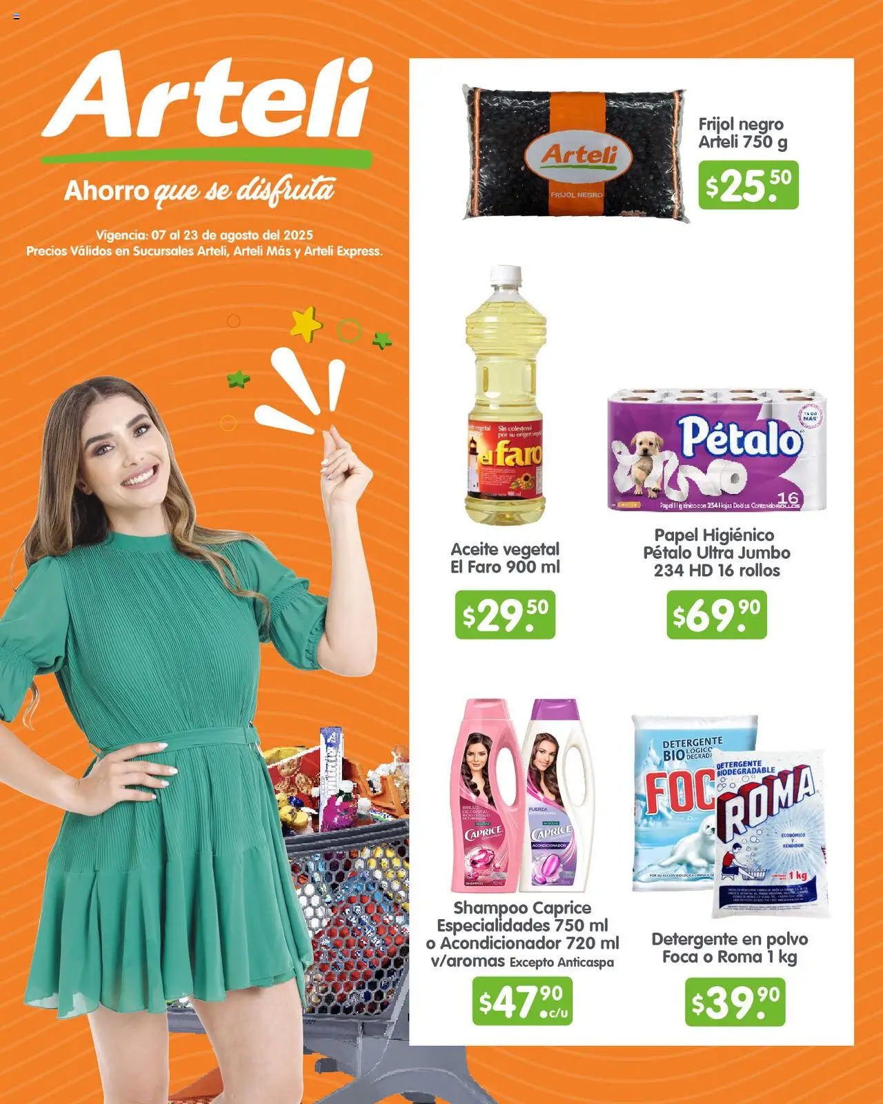 Folleto Quincenal Arteli y sus promociones válidas desde el 07/08/2025 - Número de página 1