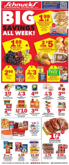 Ad Preview of Schnucks Ad from 10/29/2025