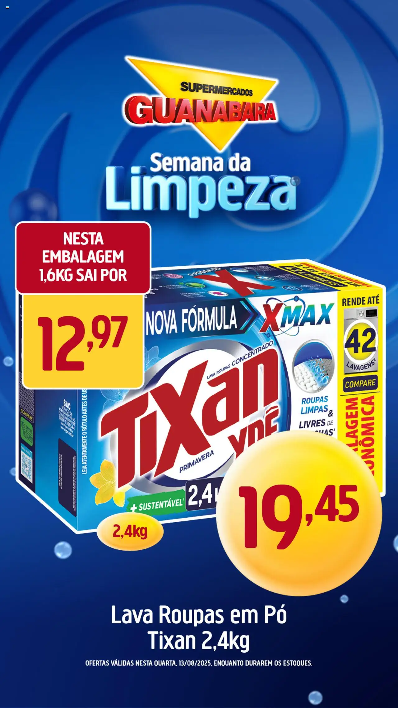 Supermercados Guanabara folheto "Encarte" válido a partir de 13/08/2025 - número de página 1