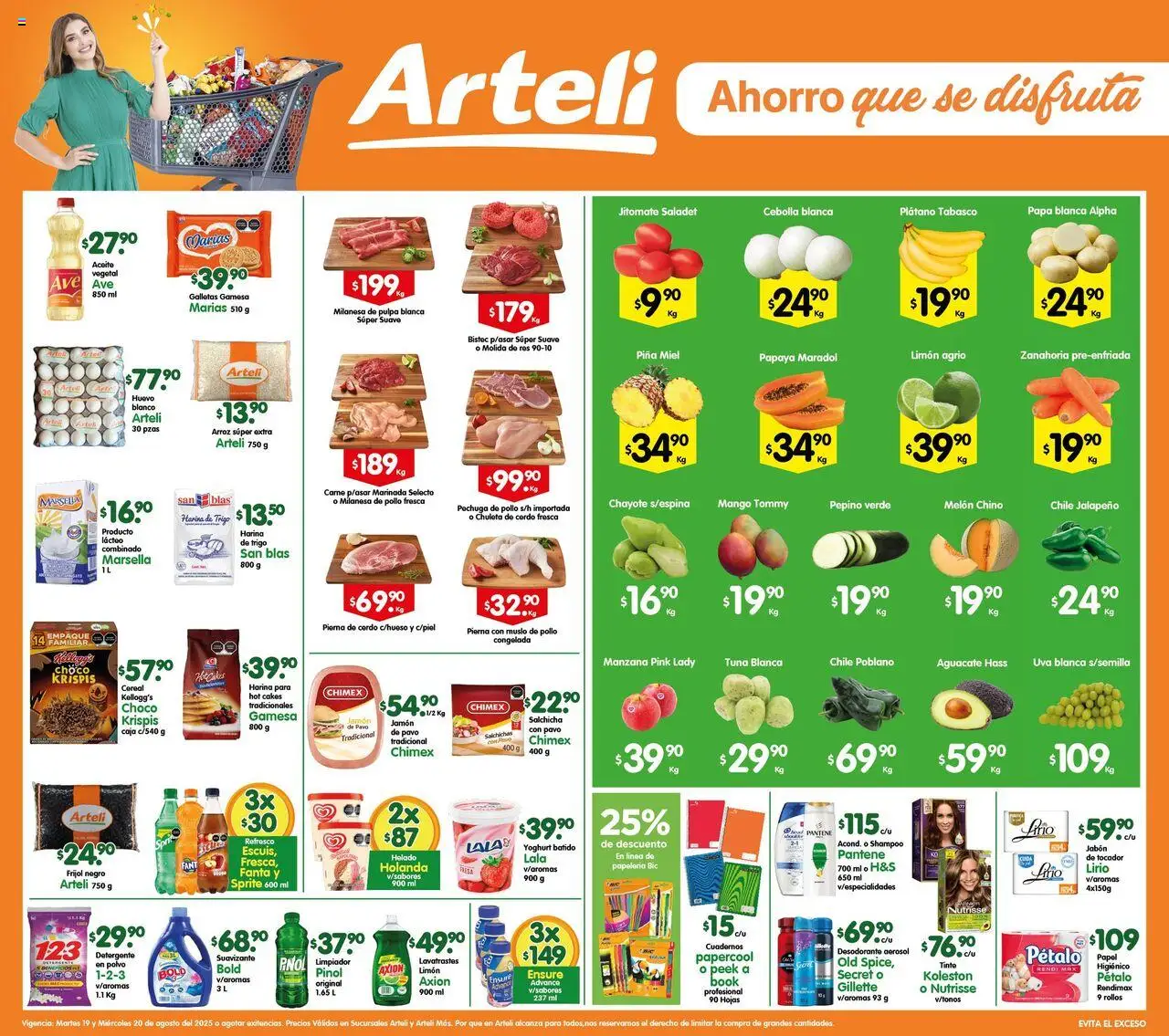 Folleto Arteli Arteli y sus promociones válidas desde el 19/08/2025 - Número de página 1