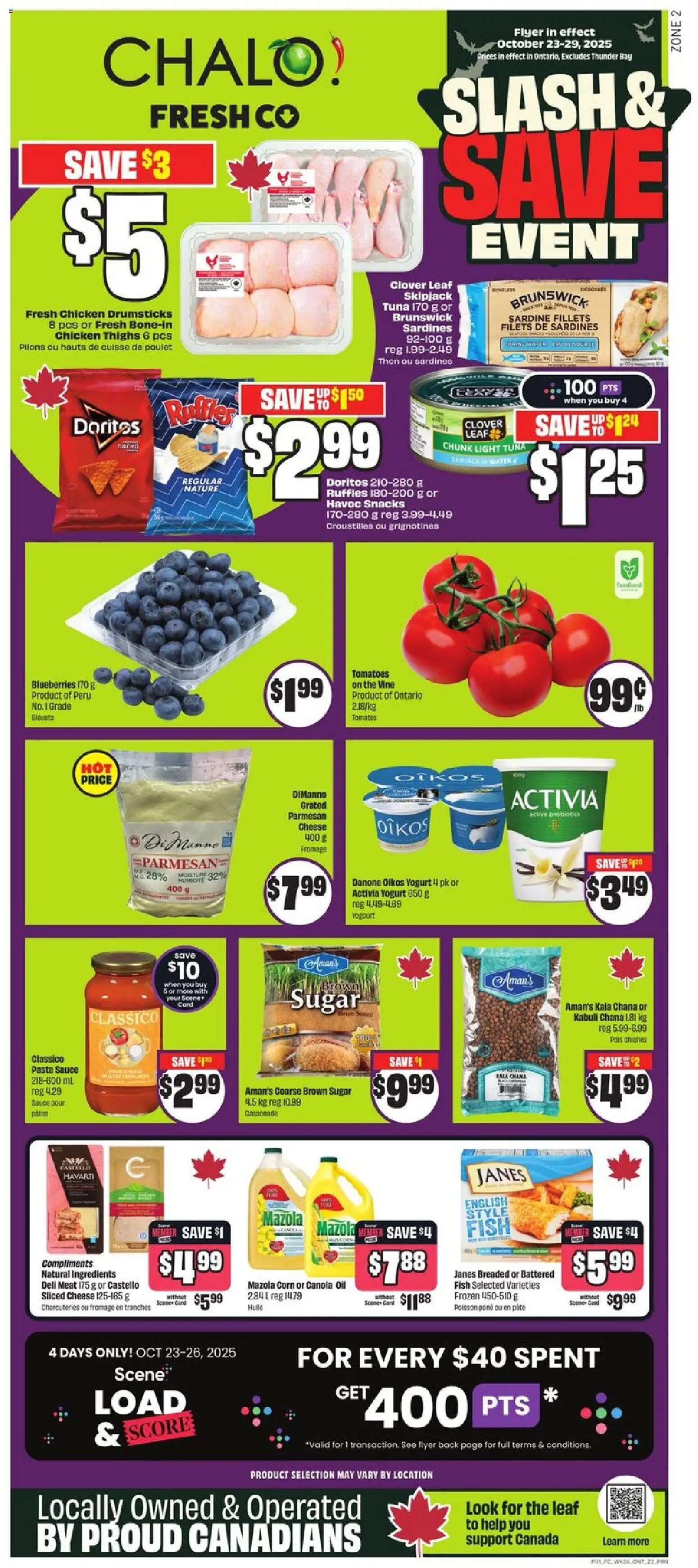 FreshCo flyer valid from Oct 23, 2025 - page number 1