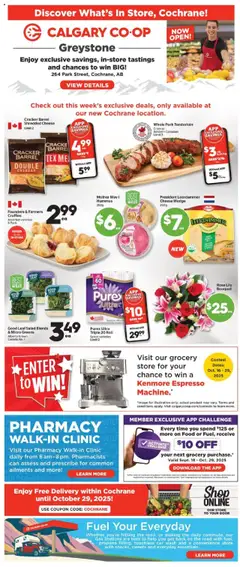 Preview of leaflet Weekly flyer / circulaire from shop Calgary Co-op is valid from Oct 16, 2025