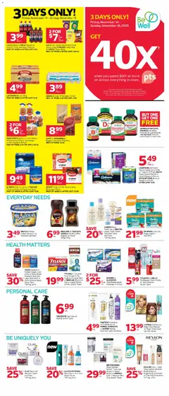 Preview of leaflet Weekly flyer / circulaire from shop Rexall is valid from Nov 14, 2025