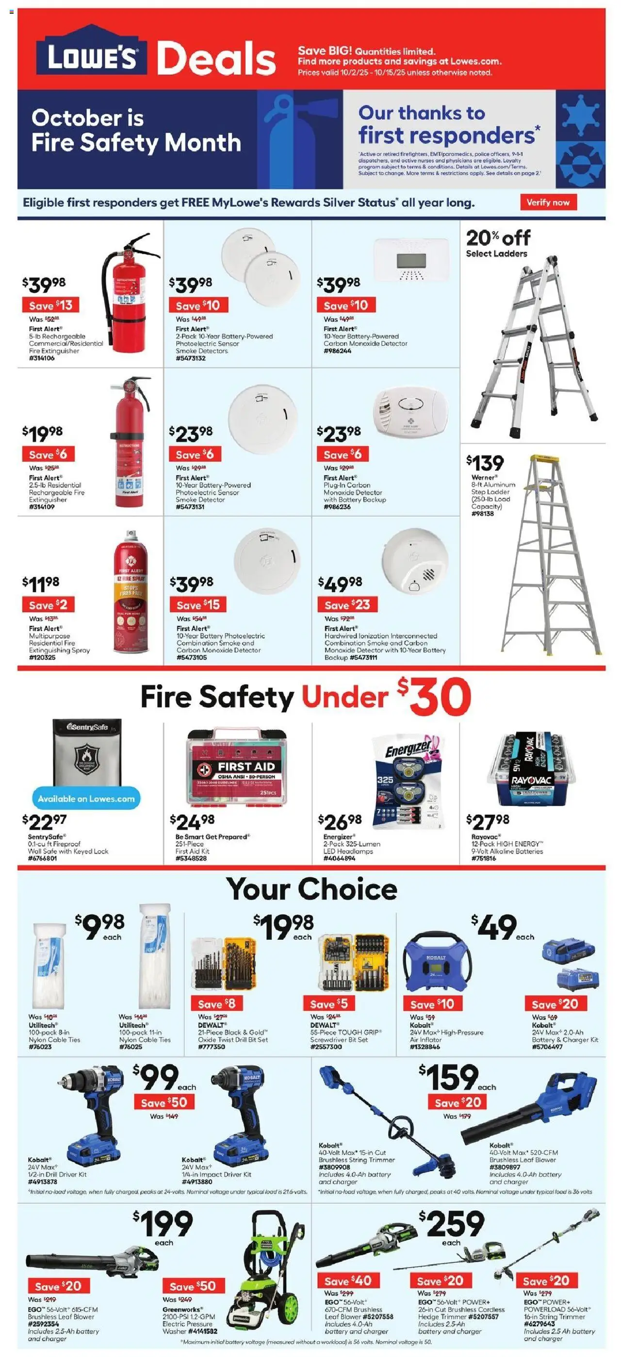 Lowe's Weekly Ad from 10/02/2025 - Flyer - Page number 1