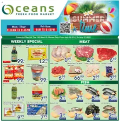 Un aperçu du dépliant Weekly flyer / circulaire du magasin Oceans est valide à partir 25 juill. 2025