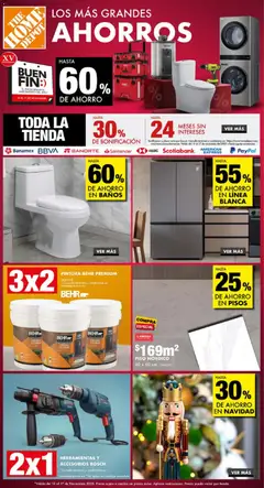 Vista previa las ofertas de la tienda Home Depot - Buen Fin desde el 13/11/2025 