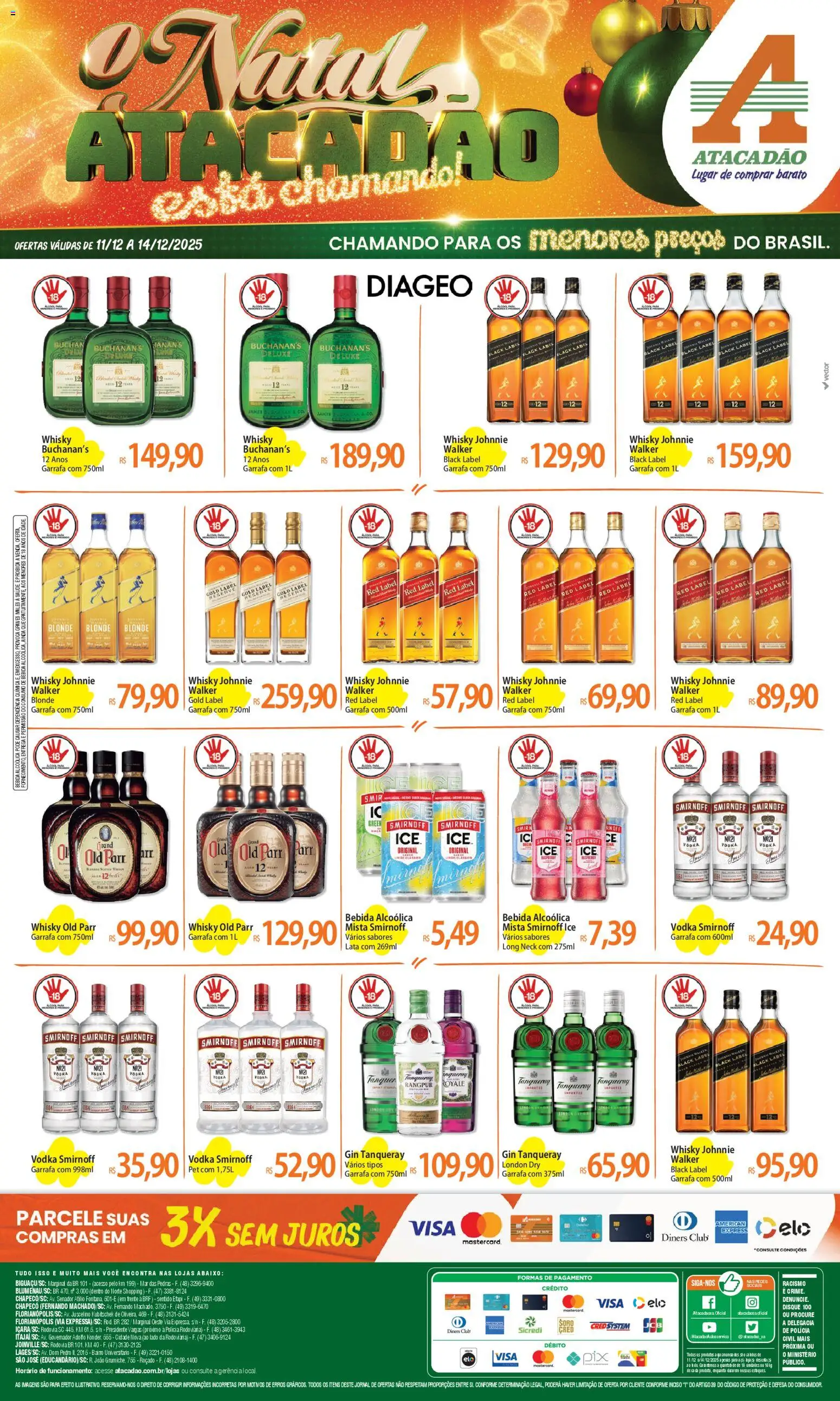 Pré-Visualização do folheto "Ofertas - SC" da loja Atacadão válido a partir de 11/12/2025
