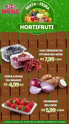 Pré-Visualização do folheto "Ofertas Hortifruti" da loja Dovale válido a partir de 19/09/2025