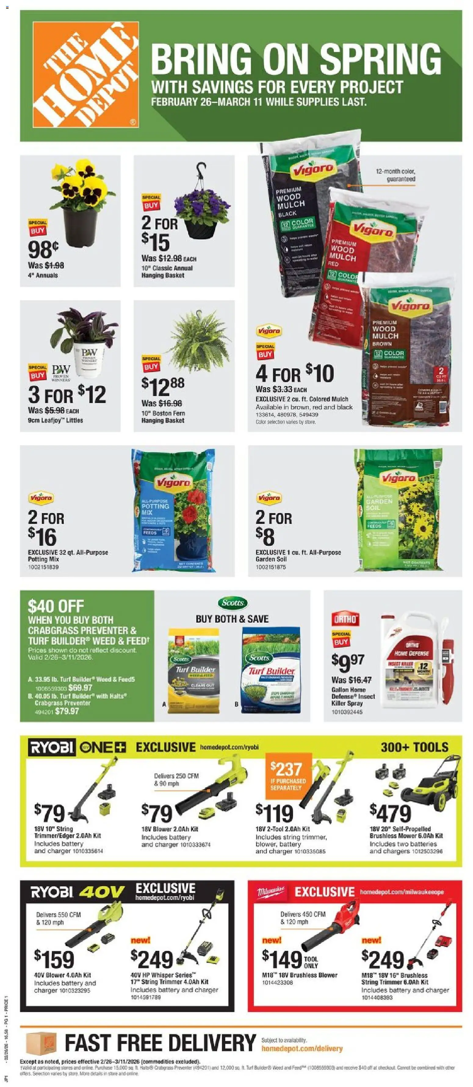 Ad Preview of Home Depot Local Ad - TX from 02/26/2026