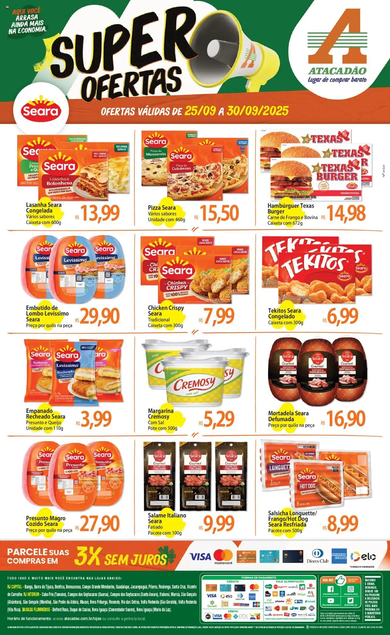 Atacadão folheto "Ofertas - RJ" válido a partir de 25/09/2025 - número de página 1
