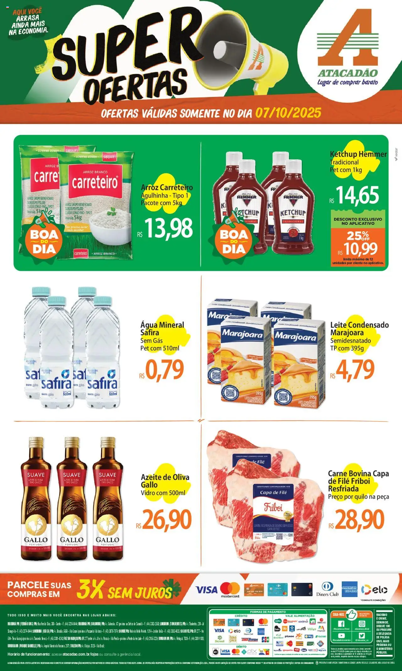 Atacadão folheto "Ofertas - PR" válido a partir de 07/10/2025 - número de página 1