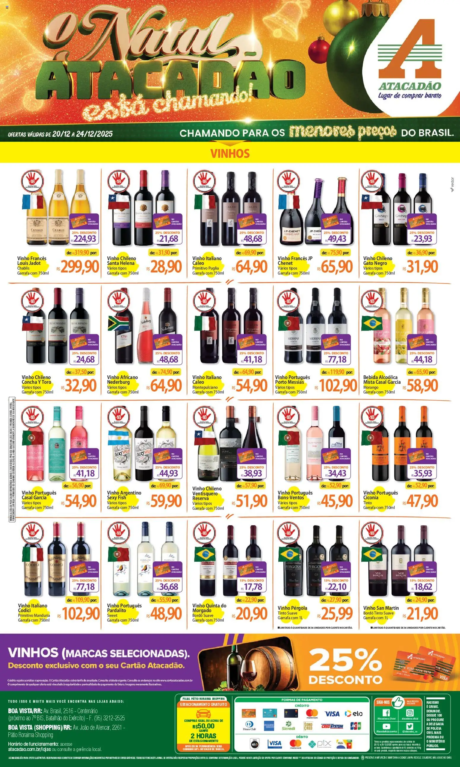 Pré-Visualização do folheto "Ofertas - RR" da loja Atacadão válido a partir de 20/12/2025