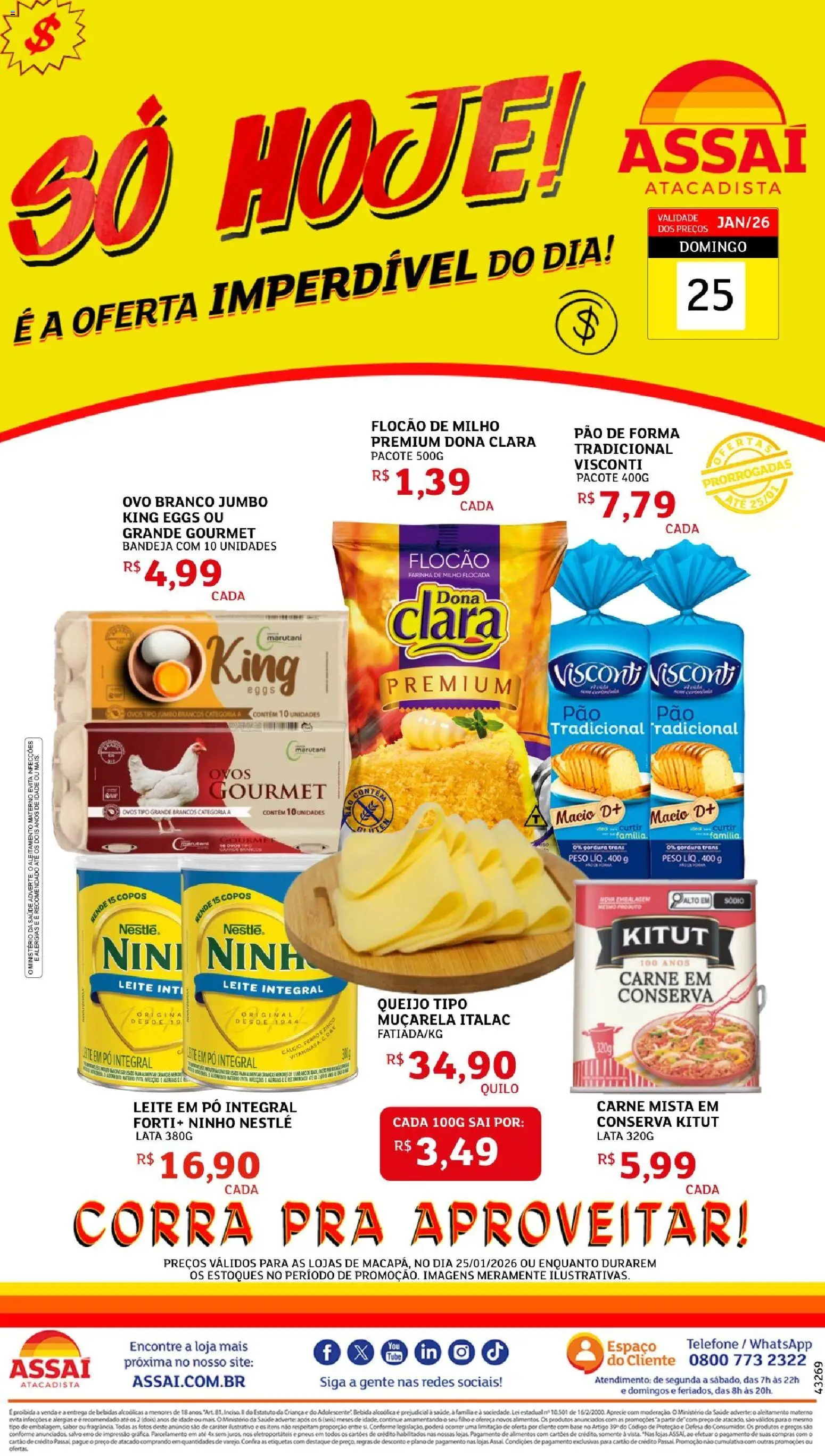 Pré-Visualização do folheto "Encarte - AP" da loja Assaí Atacadista válido a partir de 24/01/2026