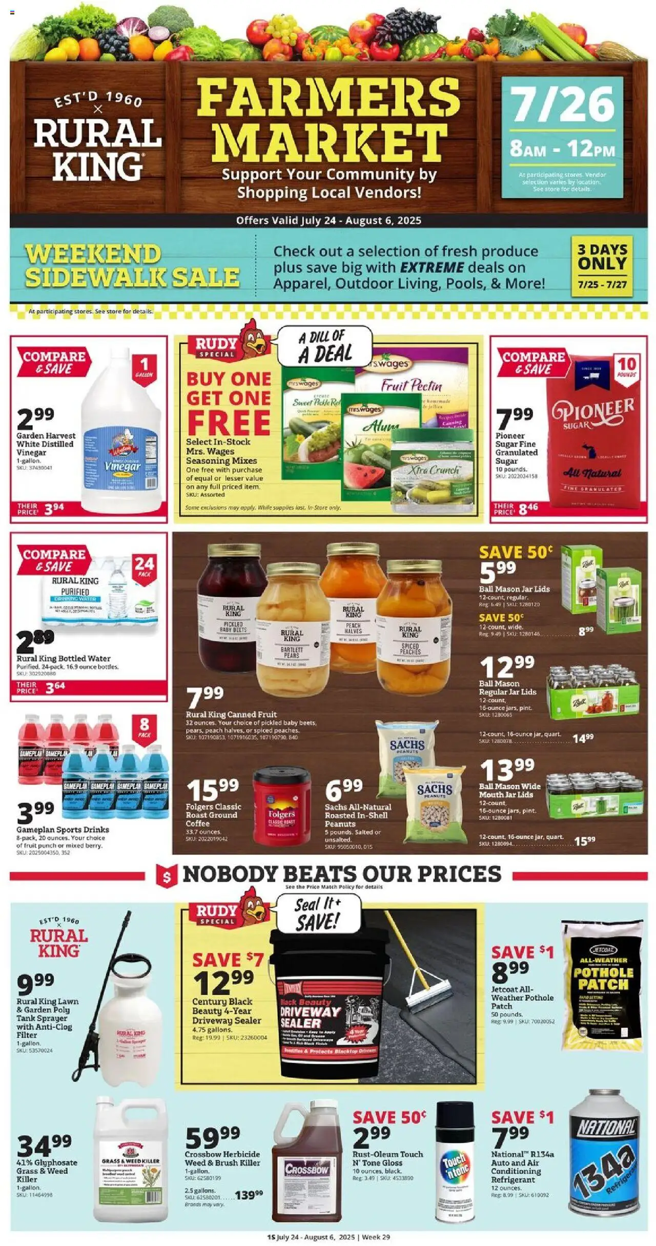Rural King Weekly Ad from 07/24/2025 - Flyer - Page number 1