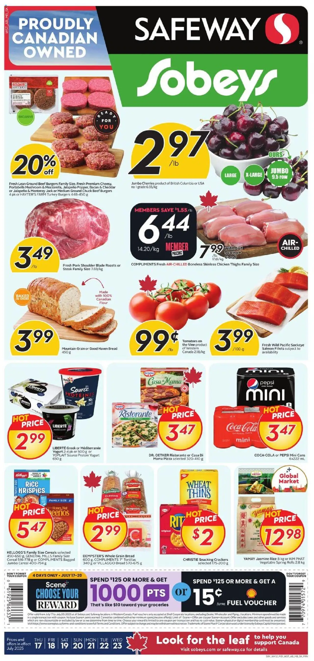 Sobeys flyer valid from Jul 17, 2025 - page number 1