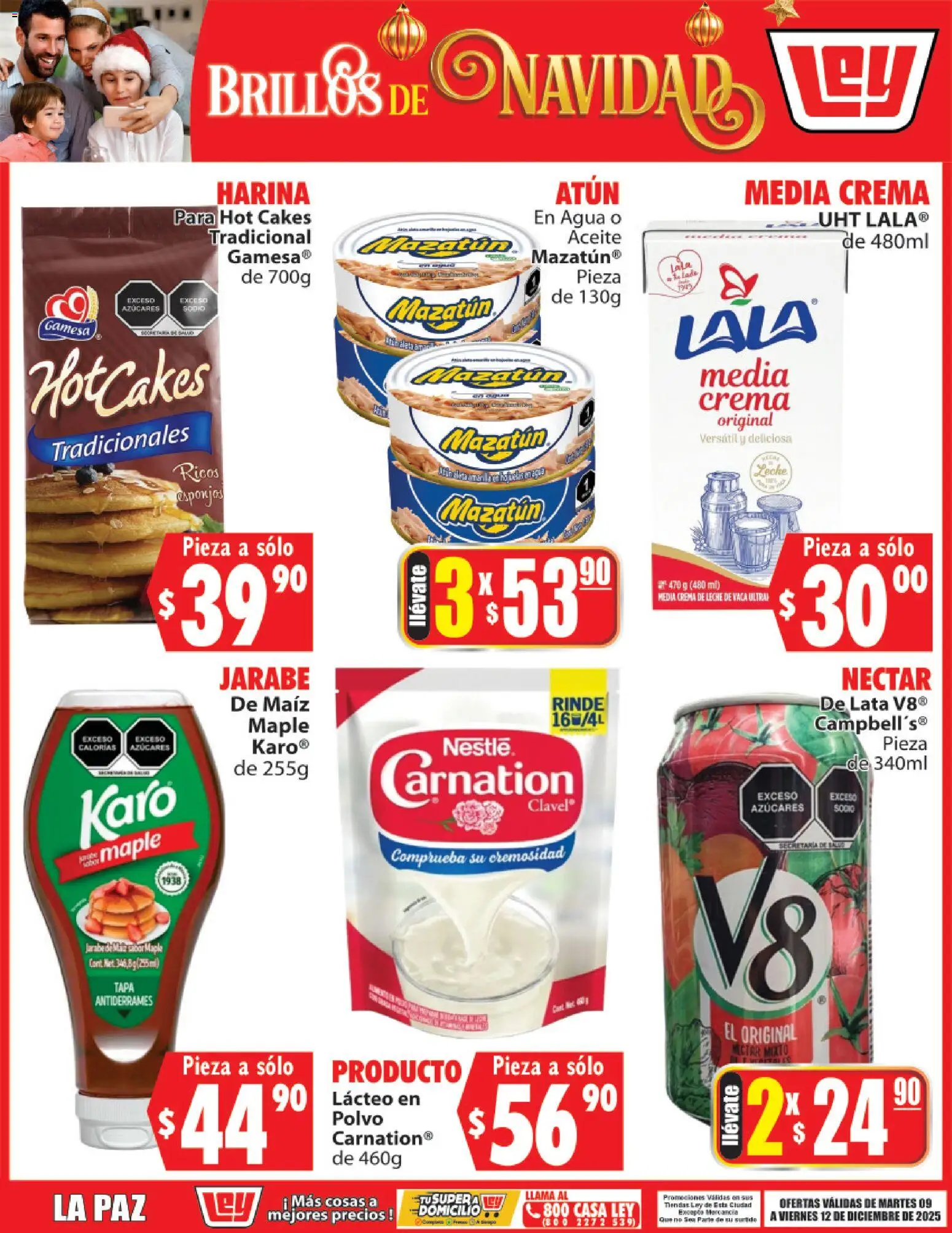 Vista previa las ofertas de la tienda Casa Ley - Folleto Brillos de Navidad desde el 09/12/2025 