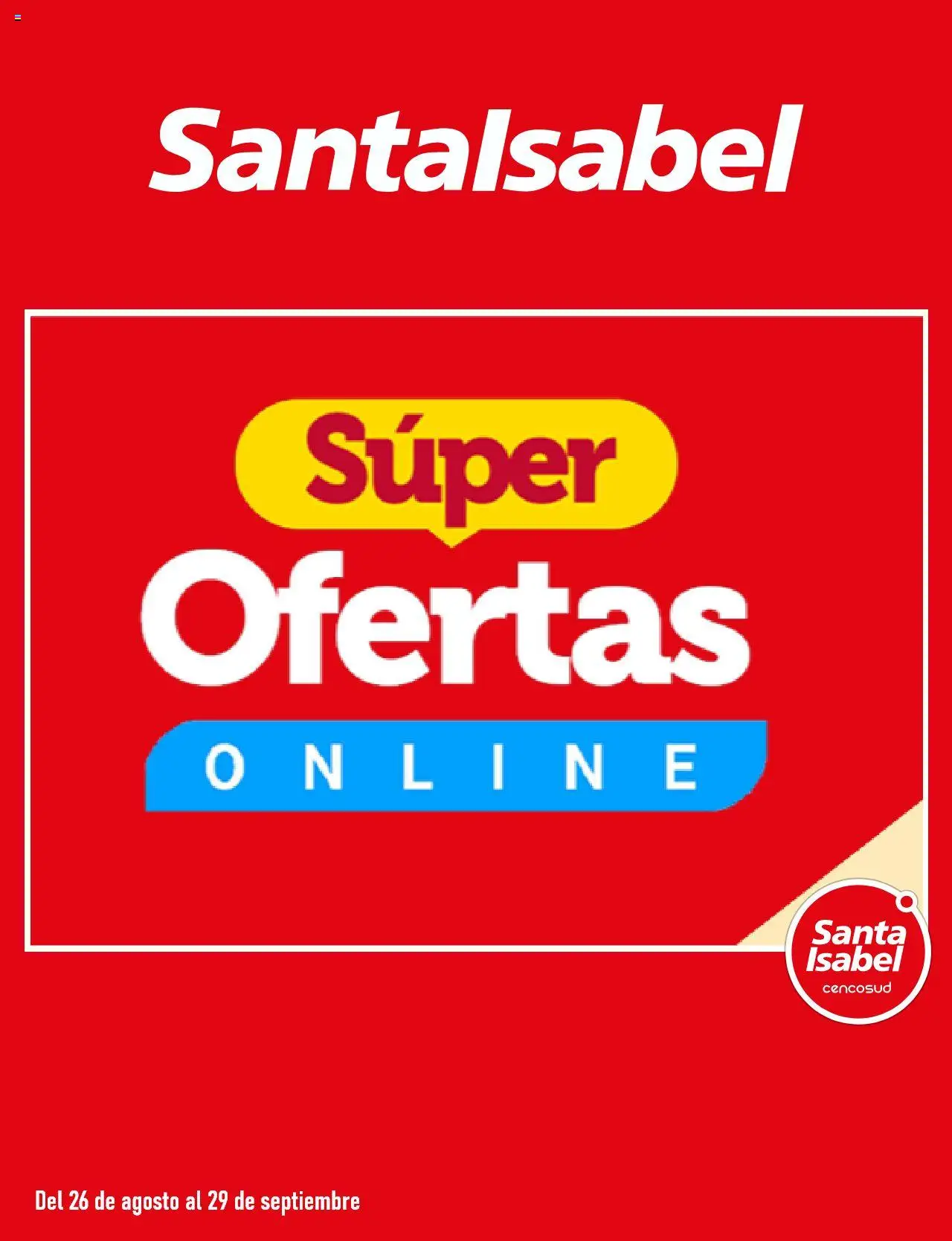 Santa Isabel Ofertas > válido desde 21.09.2025 > número de página 1