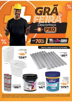 Pré-Visualização do folheto "Ofertas Pro" da loja Telhanorte válido a partir de 02/10/2025