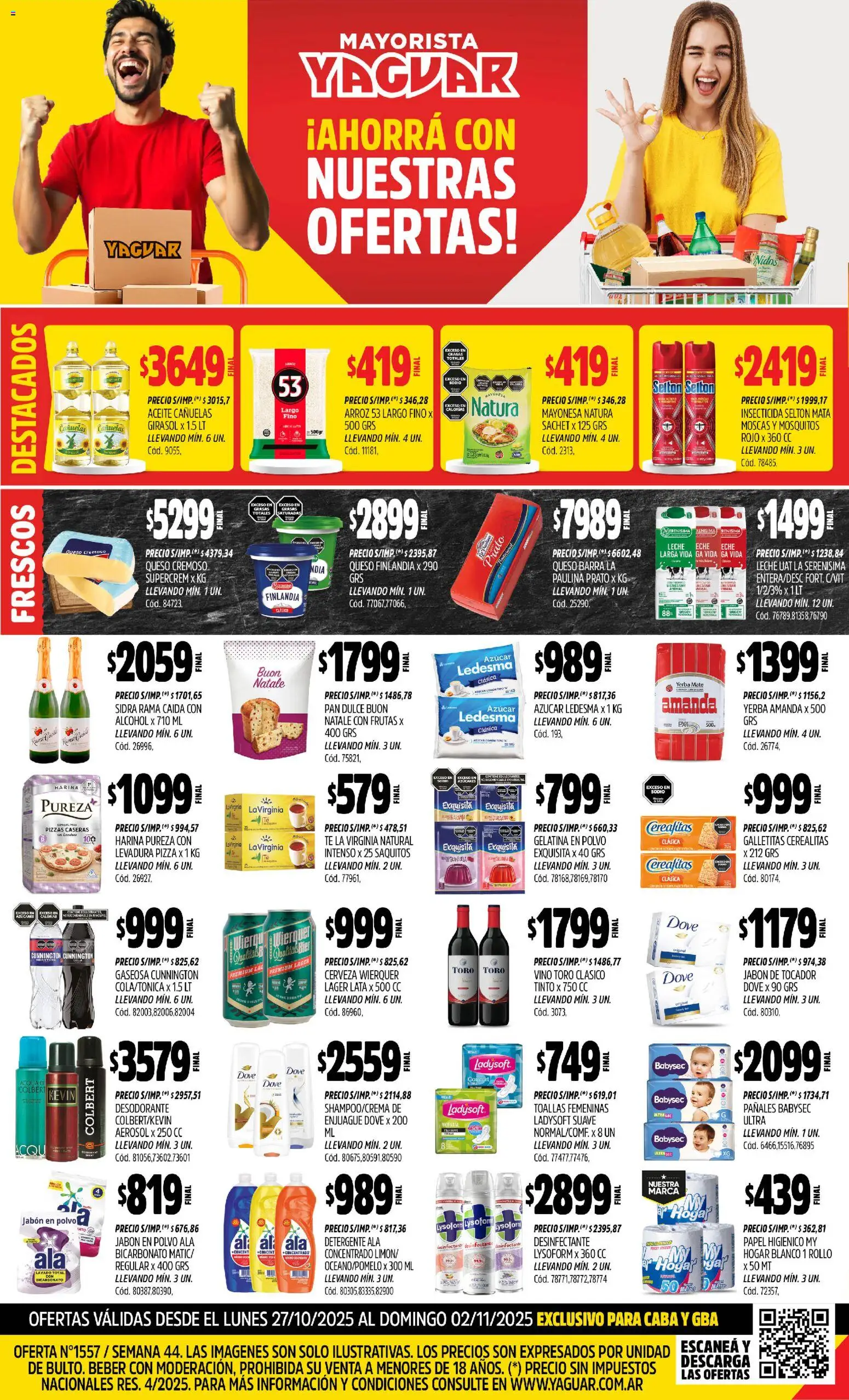 Yaguar Campana del 27/10/2025 Online