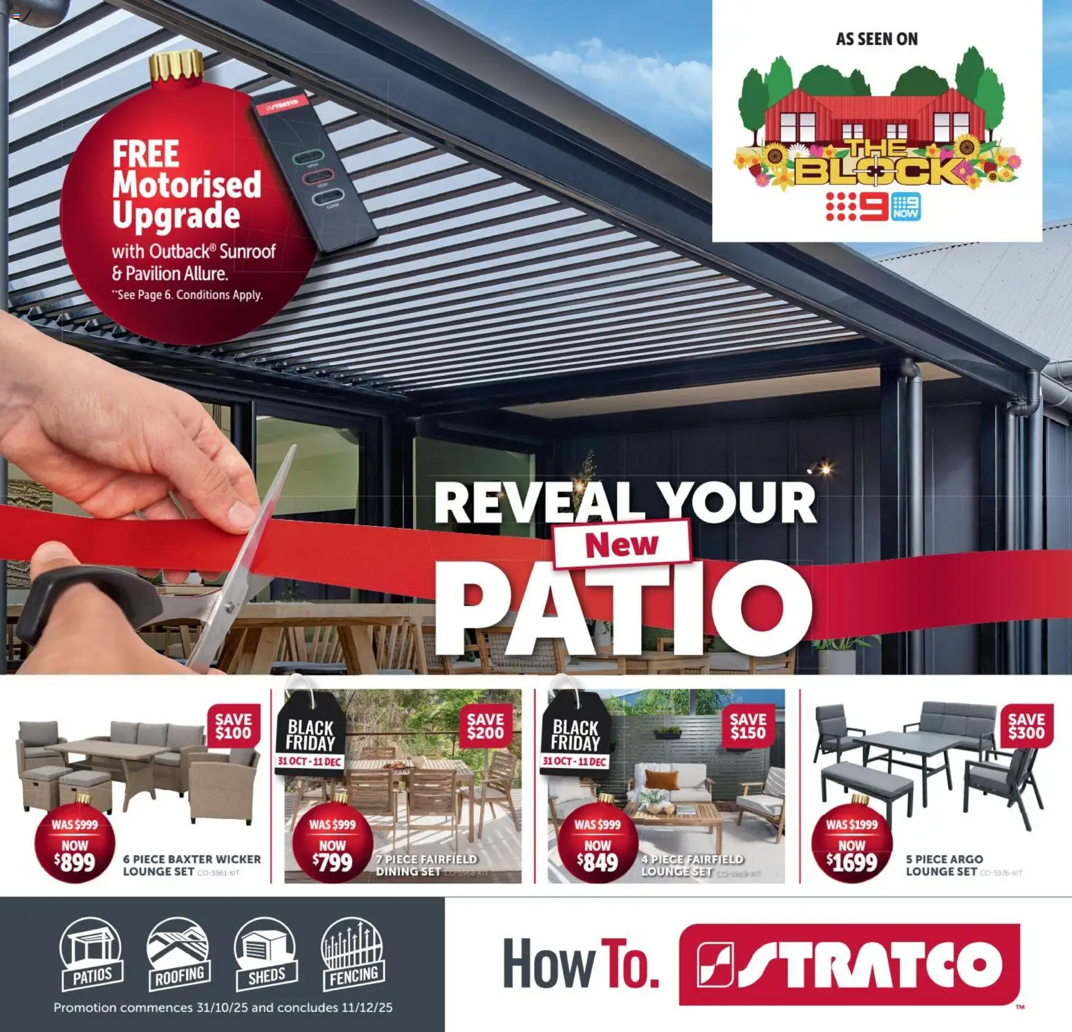 Preview of catalogue Catalogue SA from shop Stratco valid 31/10/2025 - Dining set