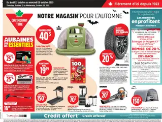 Un aperçu du dépliant Circulaire du magasin Canadian Tire est valide à partir 23 oct. 2025