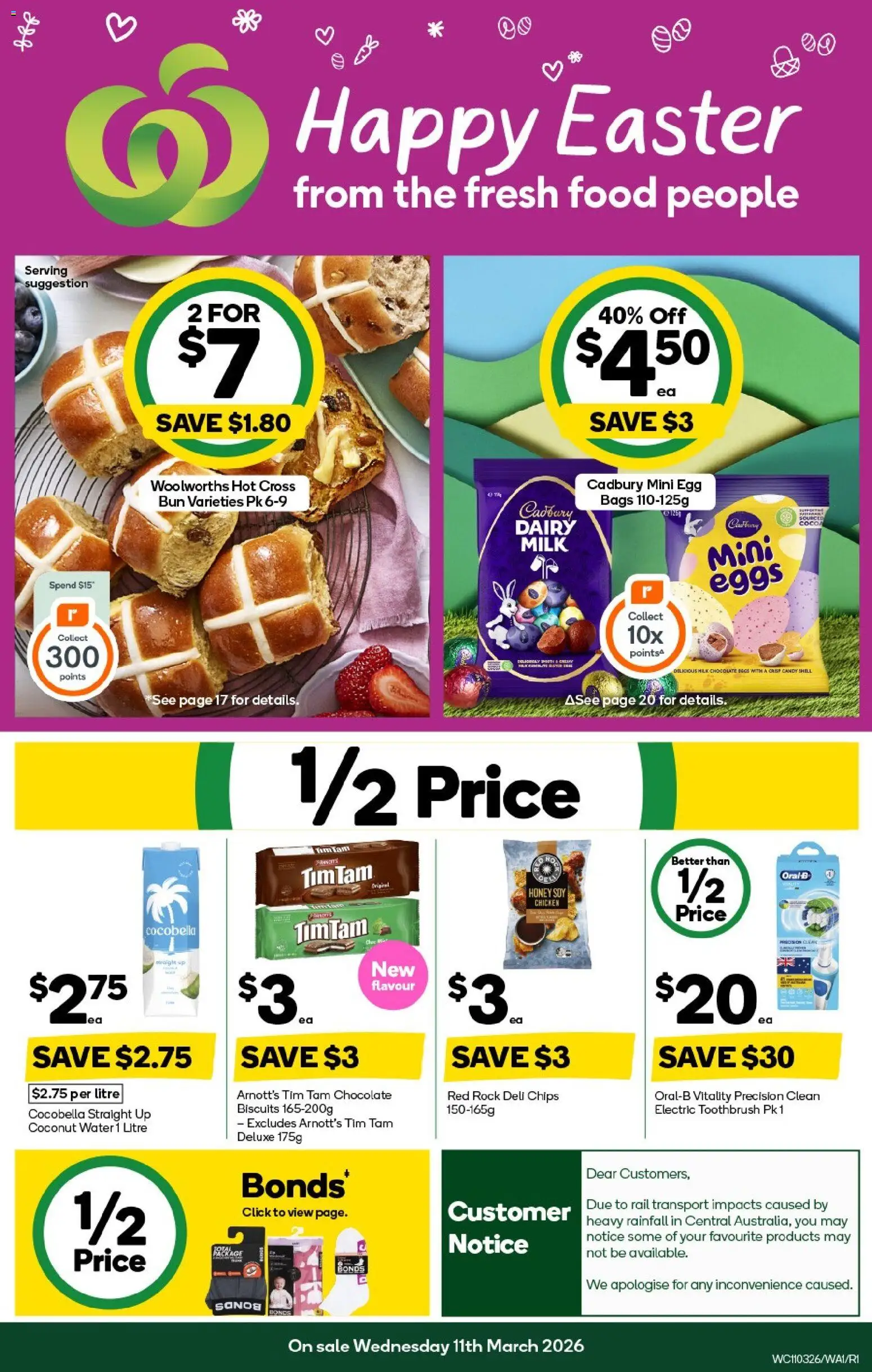 Preview of catalogue Woolworths catalogue PT Hedland from shop Woolworths valid 11/03/2026