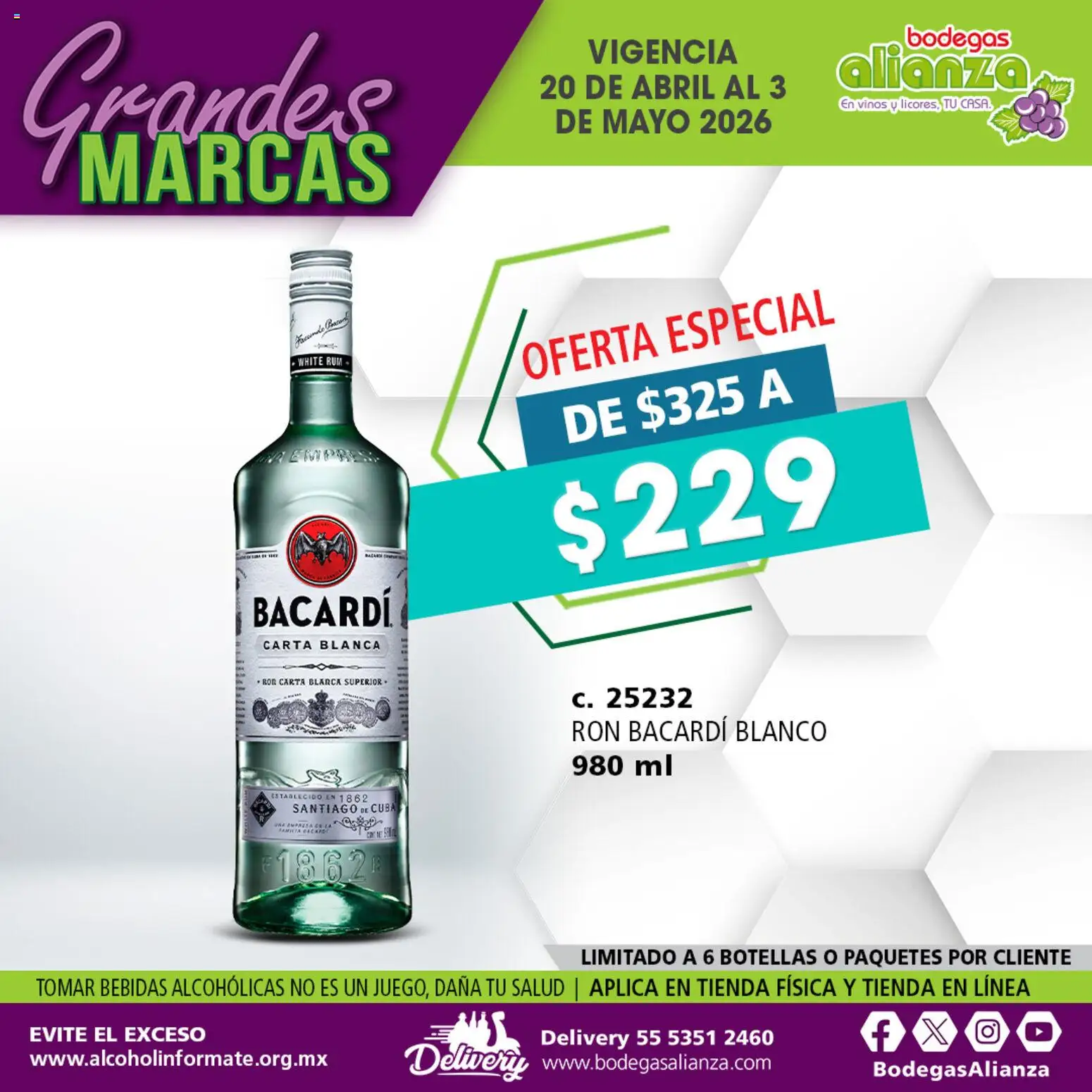 Vista previa las ofertas de la tienda Bodegas Alianza - Bodegas Alianza catálogo Grandes Marcas desde el 20/04/2026 