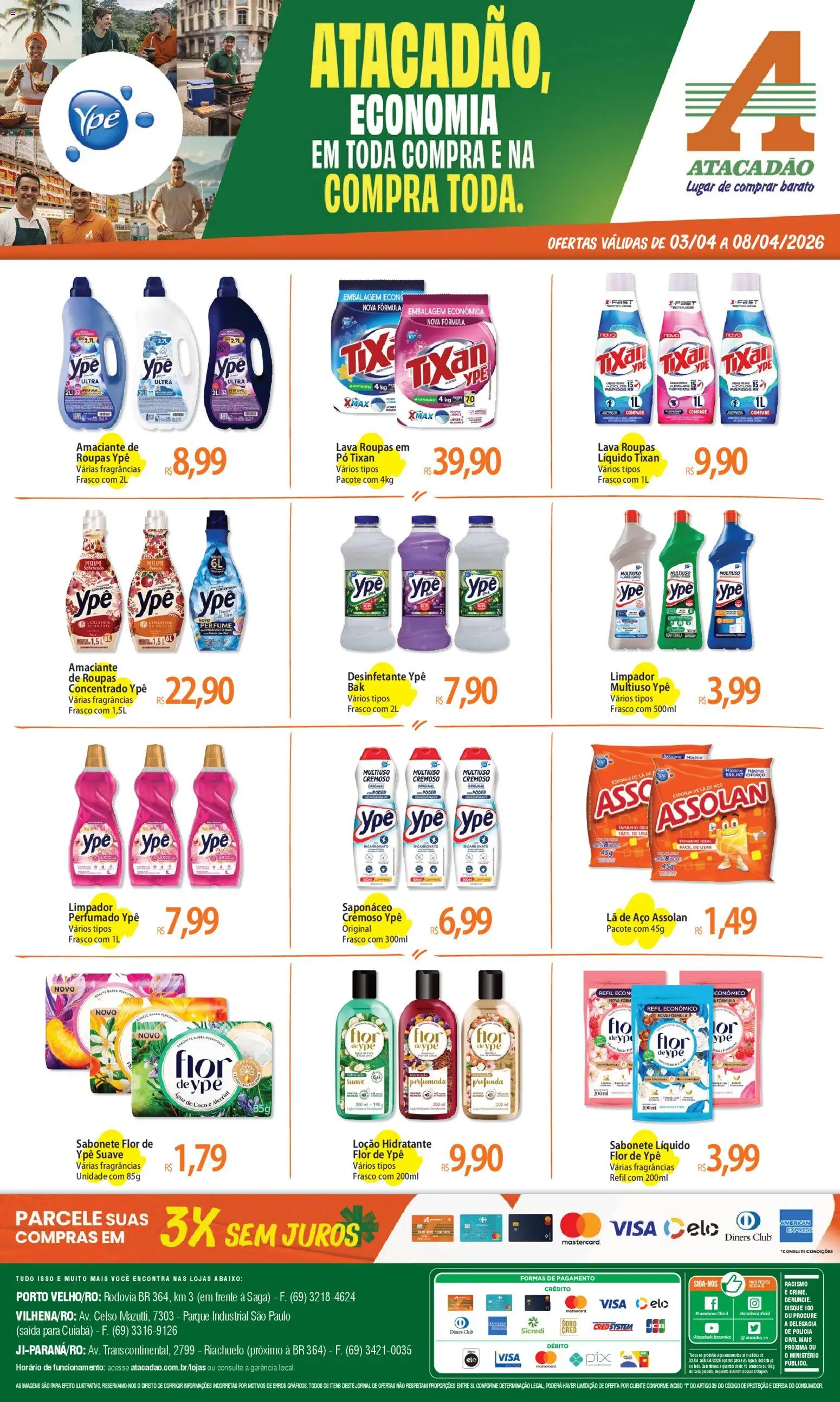 Pré-Visualização do folheto "Atacadão ofertas - RO" da loja Atacadão válido a partir de 03/04/2026