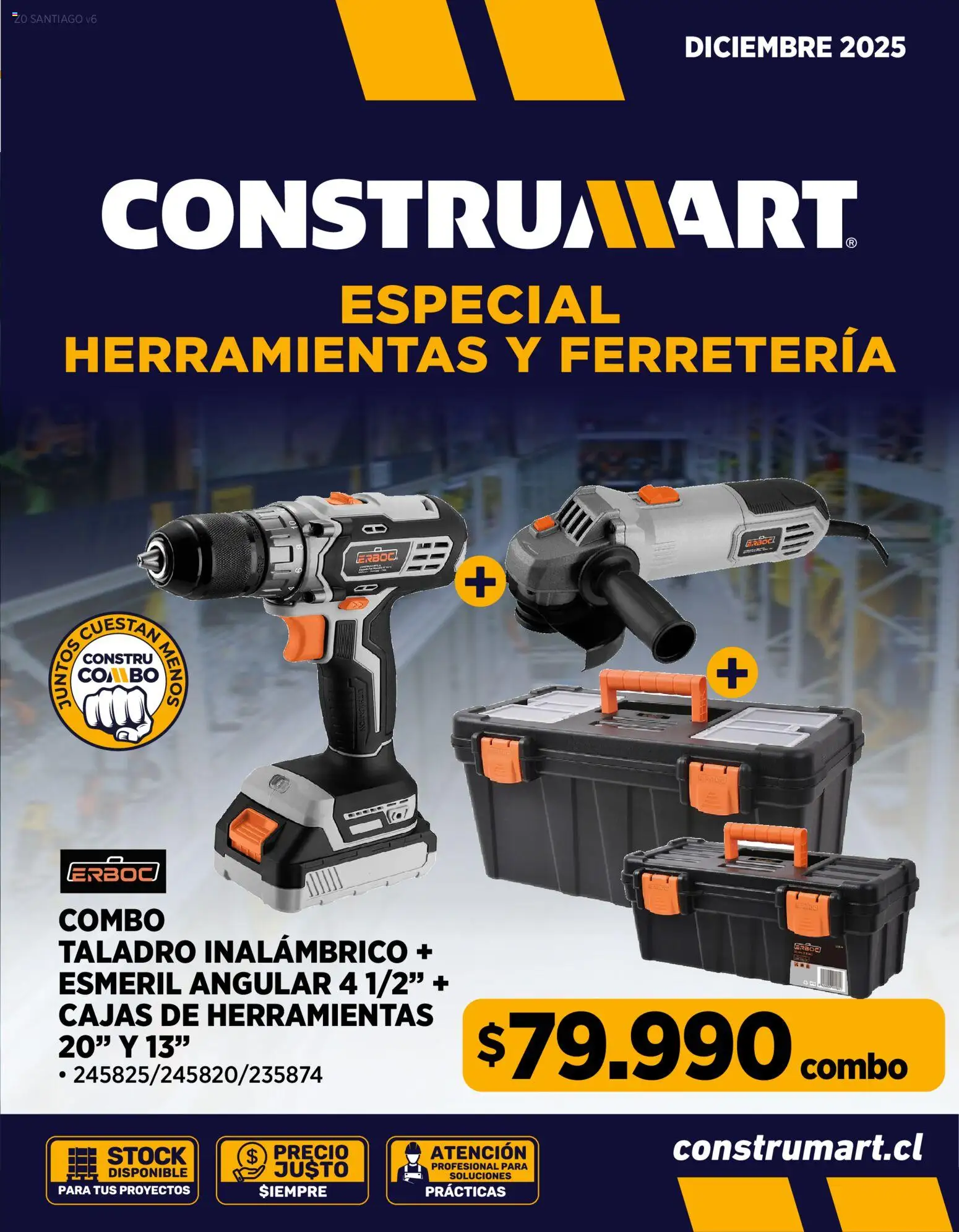 Folleto de la tienda Construmart válido desde el 10.12.2025 