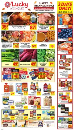 Ad Preview of Lucky Supermarkets Weekly Ad from 11/19/2025 | Page: 1