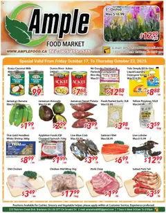 Preview of leaflet Weekly flyer Brampton from shop Ample Food Market is valid from Oct 17, 2025