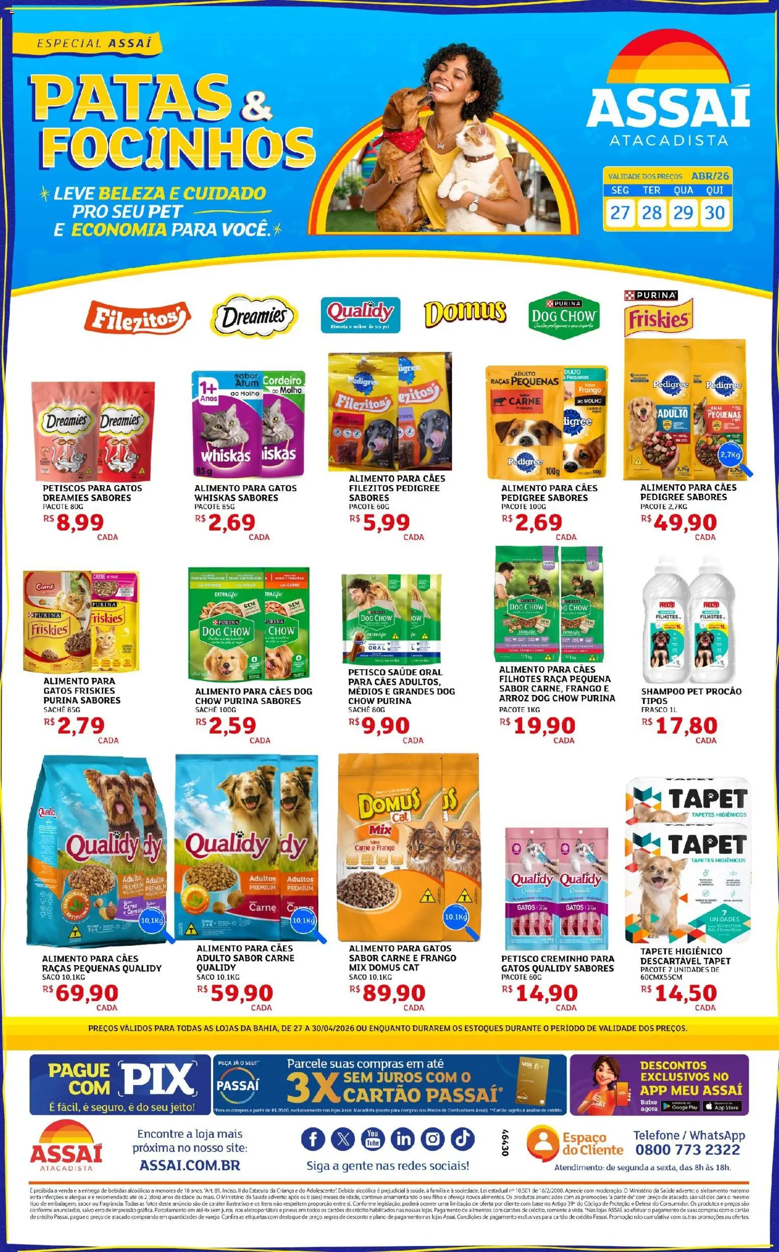 Pré-Visualização do folheto "Assaí Atacadista ofertas - BA" da loja Assaí Atacadista válido a partir de 27/04/2026